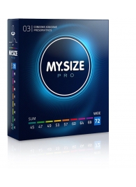 Презервативы MY.SIZE размер 72 - 3 шт. - My.Size - купить с доставкой в Новочебоксарске