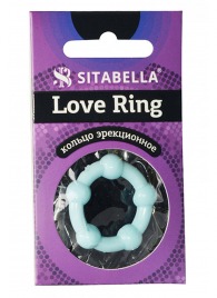 Цветное эрекционное кольцо Love Ring с бусинами - Sitabella - в Новочебоксарске купить с доставкой
