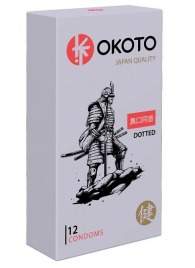 Точечные презервативы OKOTO Dotted - 12 шт. - Sitabella - купить с доставкой в Новочебоксарске