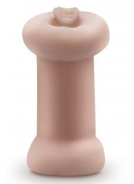 Телесный люминесцентный двусторонний мастурбатор Tasha - Blush Novelties - в Новочебоксарске купить с доставкой