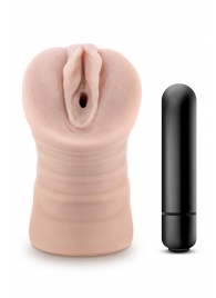 Телесный мастурбатор-вагина Ayumi с вибрацией - Blush Novelties - в Новочебоксарске купить с доставкой