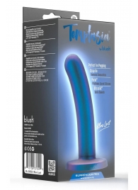 Синяя насадка с гладкой поверхностью Surrender 5.75 Inch Intermediate Pegging Dildo - 14,6 см. - Blush Novelties - купить с доставкой в Новочебоксарске