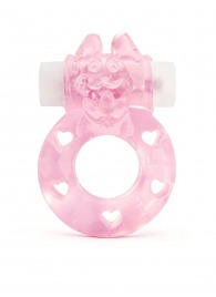 Розовое эрекционное виброкольцо в форме зайчика - 1137 - в Новочебоксарске купить с доставкой