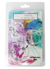 Набор из 3 эрекционных прозрачных колец - Boys of Toys - в Новочебоксарске купить с доставкой