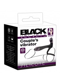 Черная насадка на член с вибрацией Couple’s Vibrator - Orion - в Новочебоксарске купить с доставкой