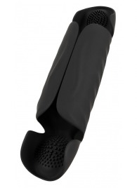 Черный вибромастурбатор с трехточечной стимуляцией Penis Trainer with 3 Point Stimulation - Orion - в Новочебоксарске купить с доставкой