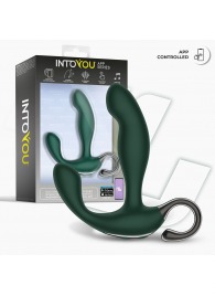 Зеленый вибромассажёр простаты Greeny - 12,8 см. - Intoyou - в Новочебоксарске купить с доставкой
