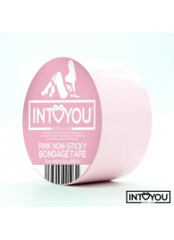 Розовый скотч для фиксации Non-Sticky Bondage Tape - 15 м. - Intoyou - купить с доставкой в Новочебоксарске