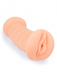 Телесный двусторонний мастурбатор с вибропулей и эрекционными кольцами в комплекте - Sexy Girl - в Новочебоксарске купить с доставкой
