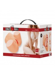 Телесный мастурбатор Liora с 2 любовными тоннелями - Baile - в Новочебоксарске купить с доставкой