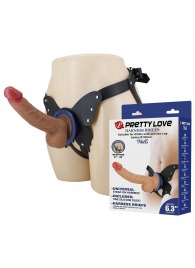 Поясной страпон Wells: трусики в форме бабочки и фаллоимитатор-насадка - Baile - купить с доставкой в Новочебоксарске