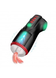 Интерактивный мастурбатор Raven с вакуумом, вибрацией и подсветкой - Shots Media BV - в Новочебоксарске купить с доставкой