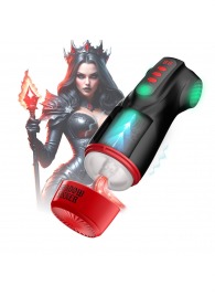 Интерактивный мастурбатор Raven с вакуумом, вибрацией и подсветкой - Shots Media BV - в Новочебоксарске купить с доставкой