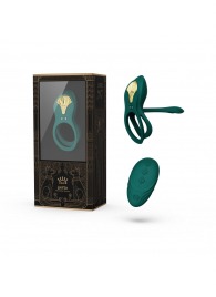 Зеленое эрекционное виброкольцо Bayek с пультом ДУ - Zalo - в Новочебоксарске купить с доставкой