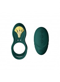 Зеленое эрекционное виброкольцо Bayek с пультом ДУ - Zalo - в Новочебоксарске купить с доставкой