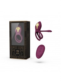 Фиолетовое эрекционное виброкольцо Bayek с пультом ДУ - Zalo - в Новочебоксарске купить с доставкой