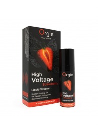 Жидкий вибратор Orgie High Voltage Strawberry - 15 мл. - ORGIE - купить с доставкой в Новочебоксарске