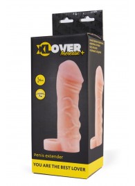 Фаллическая удлиняющая насадка с кольцом для фиксации - 16 см. - ToyFa - в Новочебоксарске купить с доставкой