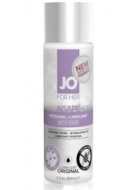 Лубрикант на водной основе для женщин JO AGAPE LUBRICANT ORIGINAL - 60 мл. - System JO - купить с доставкой в Новочебоксарске