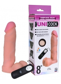 Фаллическая насадка Харнесс UNICOCK 8  с вибрацией - 20 см. - LOVETOY (А-Полимер) - купить с доставкой в Новочебоксарске
