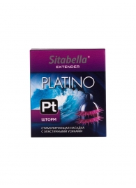 Стимулирующая насадка со спиралью из усиков Platino  Шторм - Sitabella - купить с доставкой в Новочебоксарске