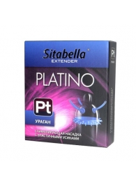 Стимулирующая насадка с усиками и шипиками Platino  Ураган - Sitabella - купить с доставкой в Новочебоксарске