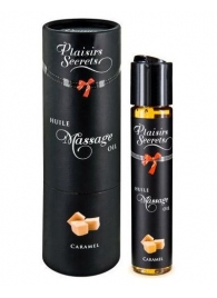 Массажное масло с ароматом карамели Huile de Massage Gourmande Caramel - 59 мл. - Plaisir Secret - купить с доставкой в Новочебоксарске