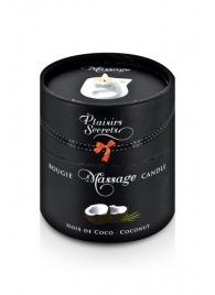 Массажная свеча с ароматом кокоса Bougie de Massage Gourmande Coco - 80 мл. - Plaisir Secret - купить с доставкой в Новочебоксарске