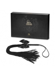 Чёрная плётка Lilly Whip Bijoux - Bijoux Indiscrets - купить с доставкой в Новочебоксарске