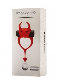 Красное эрекционное кольцо в форме дьяволенка DEVOL COCKRING - Adrien Lastic - в Новочебоксарске купить с доставкой