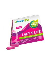 Возбуждающие капсулы Ladys Life - 14 капсул (0,35 гр.) - SuperCaps - купить с доставкой в Новочебоксарске