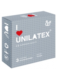 Презервативы с точками Unilatex Dotted - 3 шт. - Unilatex - купить с доставкой в Новочебоксарске