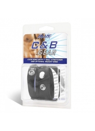 Утяжка для мошонки и пениса Cock Ring With 1  Ball Stretcher And Optional Weight Ring - BlueLine - купить с доставкой в Новочебоксарске