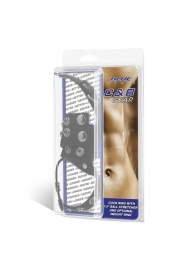 Утяжка на пенис и мошонку Cock Ring With 1.5  Ball Stretcher And Optional Weight Ring - BlueLine - купить с доставкой в Новочебоксарске