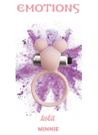 Розовое эрекционное виброколечко Emotions Minnie Light pink - Lola Games - в Новочебоксарске купить с доставкой