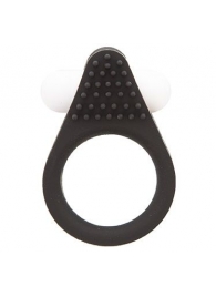 Чёрное эрекционное кольцо LIT-UP SILICONE STIMU RING 1 BLACK - Dream Toys - в Новочебоксарске купить с доставкой