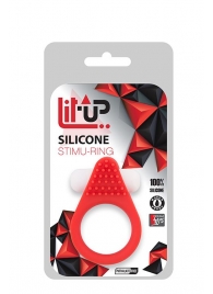 Красное эрекционное кольцо LIT-UP SILICONE STIMU RING 1 RED - Dream Toys - в Новочебоксарске купить с доставкой