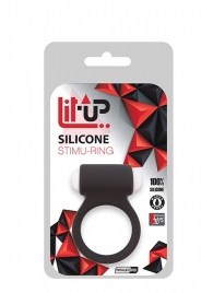 Чёрное эрекционное виброкольцо LIT-UP SILICONE STIMU RING 3 BLACK - Dream Toys - в Новочебоксарске купить с доставкой
