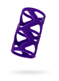 Фиолетовая насадка-сетка на пенис - 7,5 см. - A-toys - в Новочебоксарске купить с доставкой