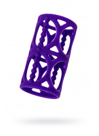 Фиолетовая насадка-сетка на член - A-toys - в Новочебоксарске купить с доставкой