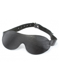 Маска на глаза из гладкой кожи - БДСМ Арсенал - купить с доставкой в Новочебоксарске