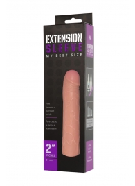 Насадка-удлинитель Extension sleeve телесного цвета - 18,5 см. - Sitabella - в Новочебоксарске купить с доставкой