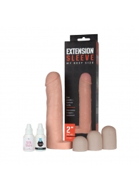 Насадка-удлинитель Extension sleeve с подхватом мошонки - 19 см. - Sitabella - в Новочебоксарске купить с доставкой