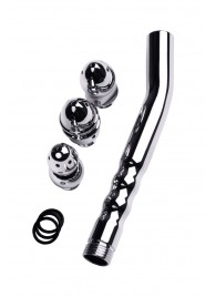 Металлический анальный душ с тремя насадками - ToyFa - купить с доставкой в Новочебоксарске