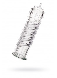 Прозрачная насадка на пенис TOYFA A-Toys - 15,5 см. - A-toys - в Новочебоксарске купить с доставкой