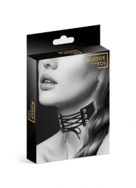 Оригинальный ошейник-чокер со шнуровкой - Bijoux Pour Toi - купить с доставкой в Новочебоксарске