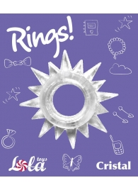 Прозрачное эрекционное кольцо Rings Cristal - Lola Games - в Новочебоксарске купить с доставкой