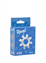 Прозрачное эрекционное кольцо Rings Gear - Lola Games - в Новочебоксарске купить с доставкой