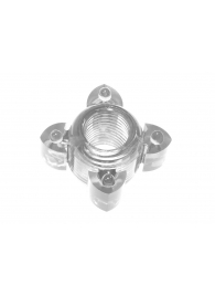 Прозрачное эрекционное кольцо Rings Screw - Lola Games - в Новочебоксарске купить с доставкой