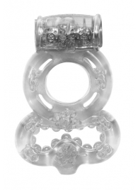 Прозрачное эрекционное кольцо Rings Treadle с подхватом - Lola Games - в Новочебоксарске купить с доставкой